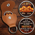Custom Pocket Hug, Once a Brother Always a Brother Pocket Hug Keychain, Personalized Birthday Gifts For Brothers, Gifts For Men, Guy Friends
