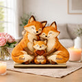 Personalized Fox Family Wooden Sign, Custom Family Names Sign, Family Keepsake, First Mother's Day Gift, Mom and Baby Sign, Animal Family